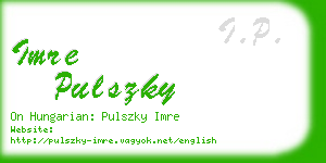 imre pulszky business card